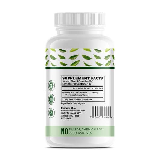 Insulin Plant (Costus Igneus) Capsules - 150 Capsules