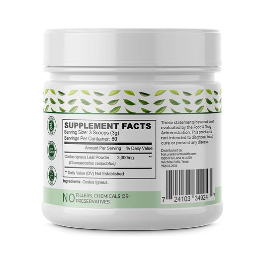 Insulin Plant (Costus Igneus) Powder - 180 Gram Jar
