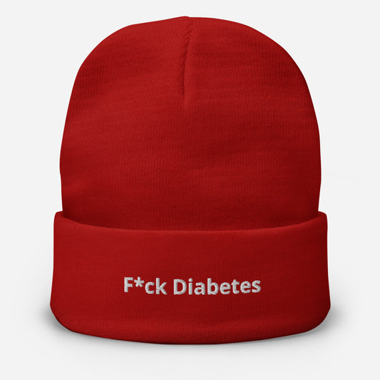 F*ck Diabetes Embroidered Beanie